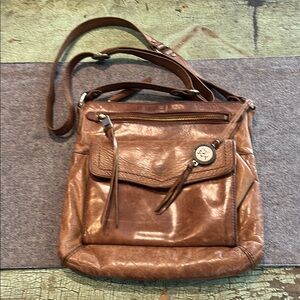 The Sak Chocolate Brown Ventura Flap Org Crossbody